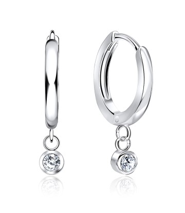 Silver Huggie Earrings HO-1632